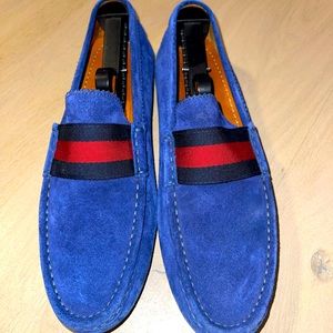 Gucci Blue Suede Driver
